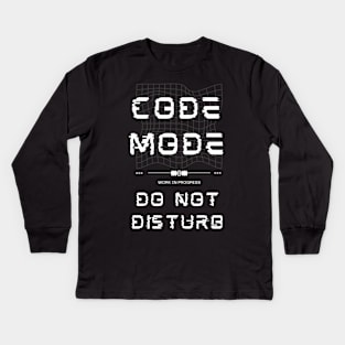 Code Mode Do Not Disturb Kids Long Sleeve T-Shirt